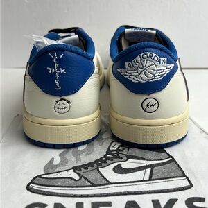 Jordan 1 Low OG SP Fragment x Travis Scott Sail Military Blue sz 1